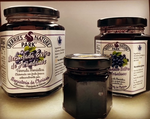 Tarro de Mermelada de Ar�ndanos Ecol�gicos 230 gr