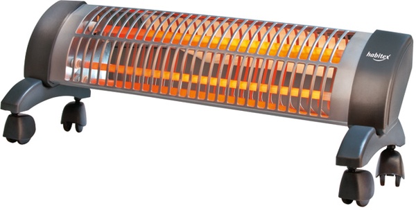 Estufa Cuarzo E360 Habitex con Ruedas  1.200 W