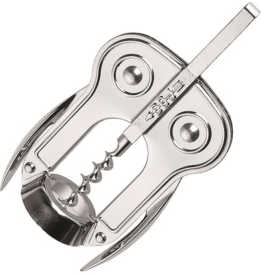 Sacacorchos Doble Palanca Cromado Boj