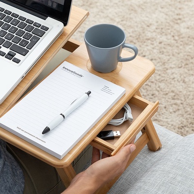 Mesa Plegable Auxiliar Bambu Lapwood