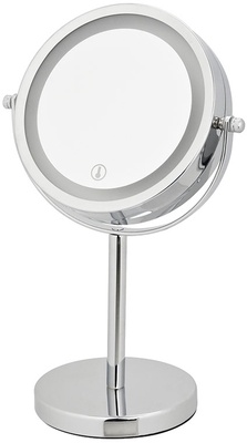 Espejo Aumento Cromado Led 16cm Habitex