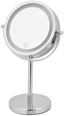Espejo Aumento Cromado Led 16cm Habitex