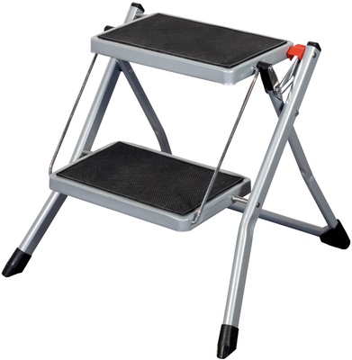 Escalera Taburete Acero 2 Peldaños 30x20cm Escalera Taburete Acero 2 Peldaños 30x20cm