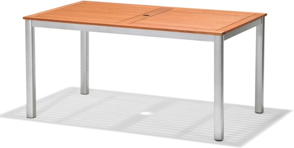 Mesa aluminio y Madera 150x90 cm Nautic