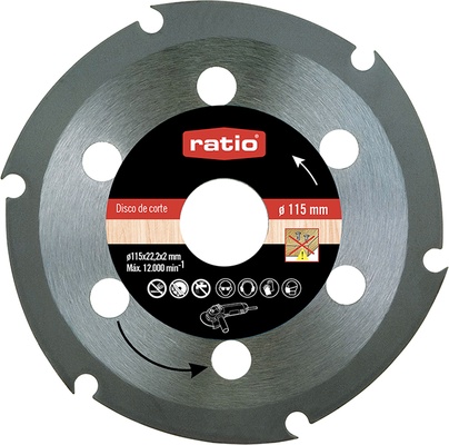 Disco Corte para Madera 115x2,0x22,2 Ratio