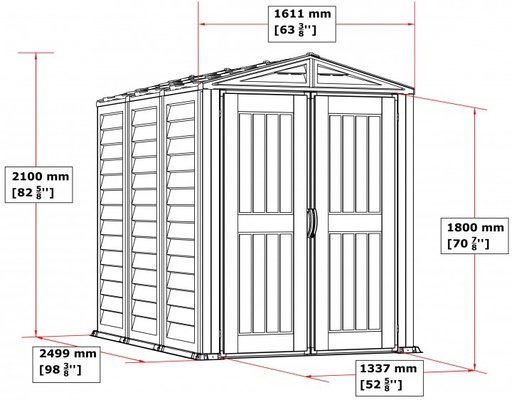 Caseta Jardin Duramax YardMate Plus 5x8