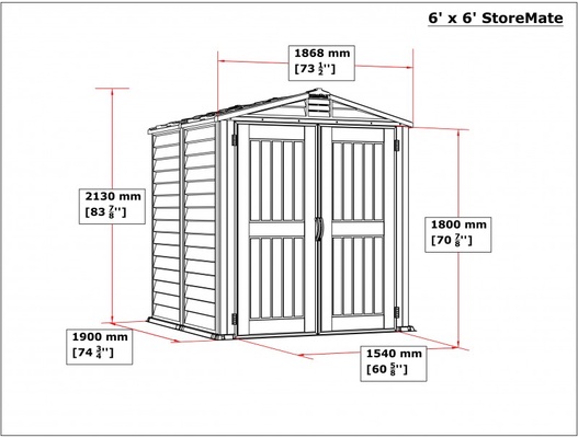 Caseta Jardin Duramax StoreMate Plus 6x6