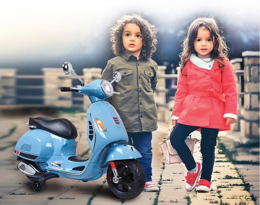 Moto Vespa infantil Jamara Gts 125 Azul 12v