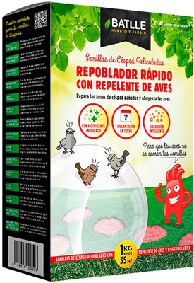 Semilla Cesped Repoblador Rapido con Repelente Aves 1 kg Semilla Cesped Repoblador Rapido con Repelente Aves 1 kg