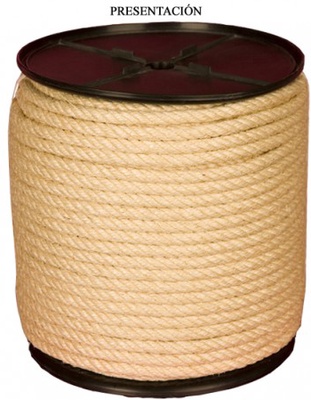 Cuerda Sisal Pita Ca�amo / Maroma 4 Cordones 14 mm ( Metro )