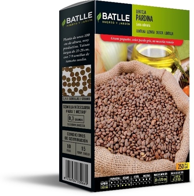 Semilla Lenteja Pardina 250 Gramos