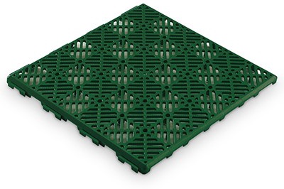 Baldosas Plastico Bahamas Verde Pack 12 Unidades 30x30 cm