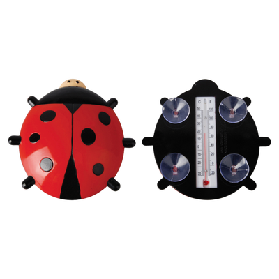 Termometro Mariquita con Ventosas para Ventana o Cristal