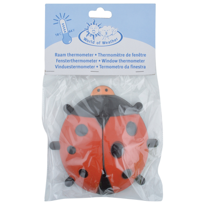 Termometro Mariquita con Ventosas para Ventana o Cristal