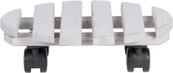 Carro Porta Macetas Madera Redondo L