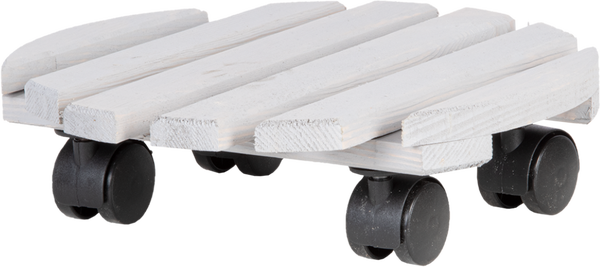 Carro Porta Macetas Madera Redondo L