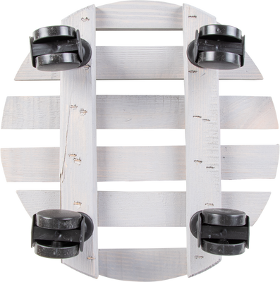 Carro Porta Macetas Madera Redondo L