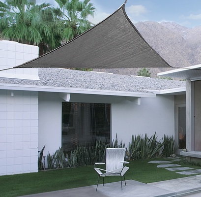 Kit SunNet Malla Sombreado Gris Cuadrada 3,6x3,6 m 