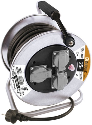 ENROLLACABLE METALICO 25 M 3X2,5 IP-55