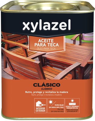 Xylazel Aceite Teca Incoloro 750 ml Xylazel Aceite Teca Incoloro 750 ml