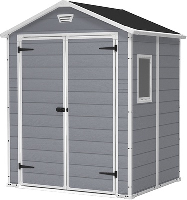 Caseta Keter Manor 6x5DD gris 226 x 152 x185 cm DA�ADA