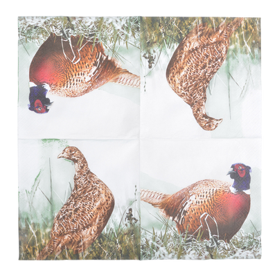 Servilletas de Faisan 33x33cm