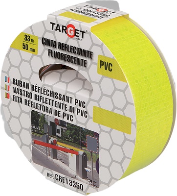 Cinta Reflectante Fluorescente 33m x 50mm