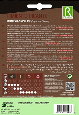 Semilla Pimiento Picante Habanero Chocolate