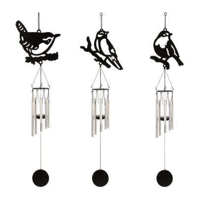 Carillon de Viento Pajaros Negro