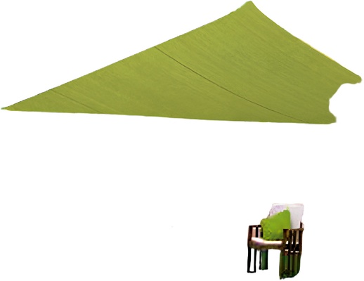 Toldo Vela Impermeable 5x5x5m Verde Claro
