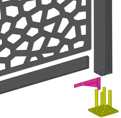 Poste de Alumunio Alupost Blanco 1,15 Metros