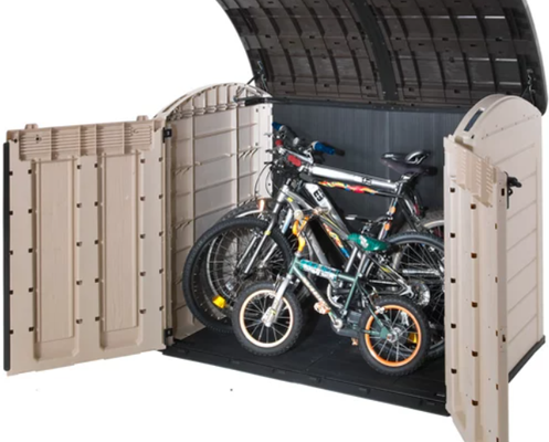 Arcon de exterior de resina Woodland Ultra 177x134x113 cm