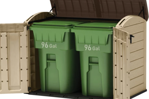 Arcon de exterior de resina Woodland Ultra 177x134x113 cm