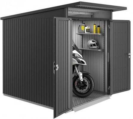Caseta AvantGarde 260 x 260 x 218 gris oscuro con puerta doble