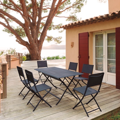 Mesa Rectangular Plegable Modelo Grafito 150x80 Mesa Rectangular Plegable Modelo Grafito 150x80