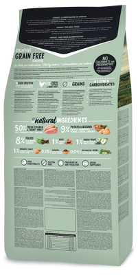 Pienso Perros Ownat Prime Grain Free Adult Pollo y Pavo 12 kg