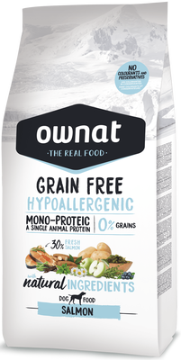 Pienso Perros Ownat Grain Free Hypoallergenic Salmon 12 kg