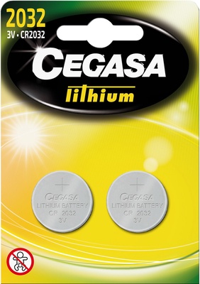Pila Cegasa Litio CR2032 3V Blister 2 uds Pila Cegasa Litio CR2032 3V Blister 2 uds