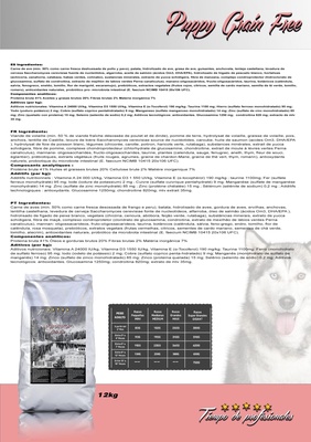 Pienso Perros Tiempo de Profesionales Puppy Grain Free 12 kg