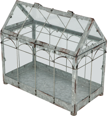 Casa Invernadero Cristal Verde M