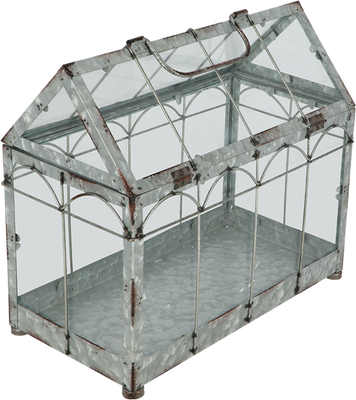 Casa Invernadero Cristal Verde M