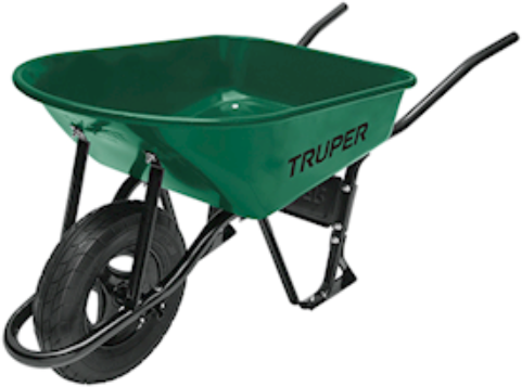 Carretilla Angosta 70L Llanta Neumatica