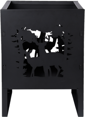 Brasero Fuego Ciervo Cuadrada