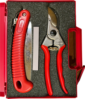Estuche Tijeras de Poda Felco No 2 y Serrucho
