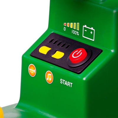 Mini Tractor Electrico John Deere 6V con remolque