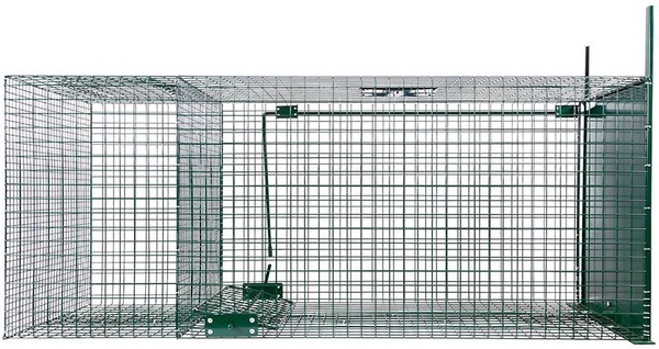 Jaula Trampa para Zorros 2 Departamentos 127x36x47 cm