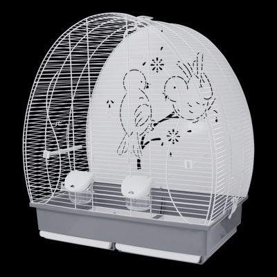 Jaula Pajaro 673 Blanca