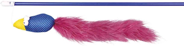 Varita de Juego con Pajaro y Plumas 50 cm