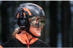 Kit Casco auriculares y  Visor Husqvarna Spire Vent | Protecci�n Profesional para Arboristas 