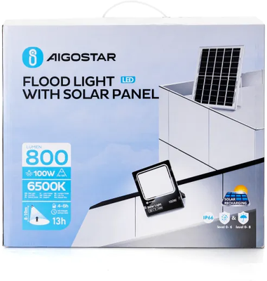 Foco Led con Panel Solar 100W